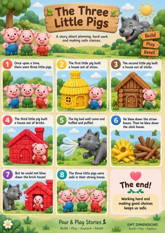 Three Little Pigs Pour & Play Set