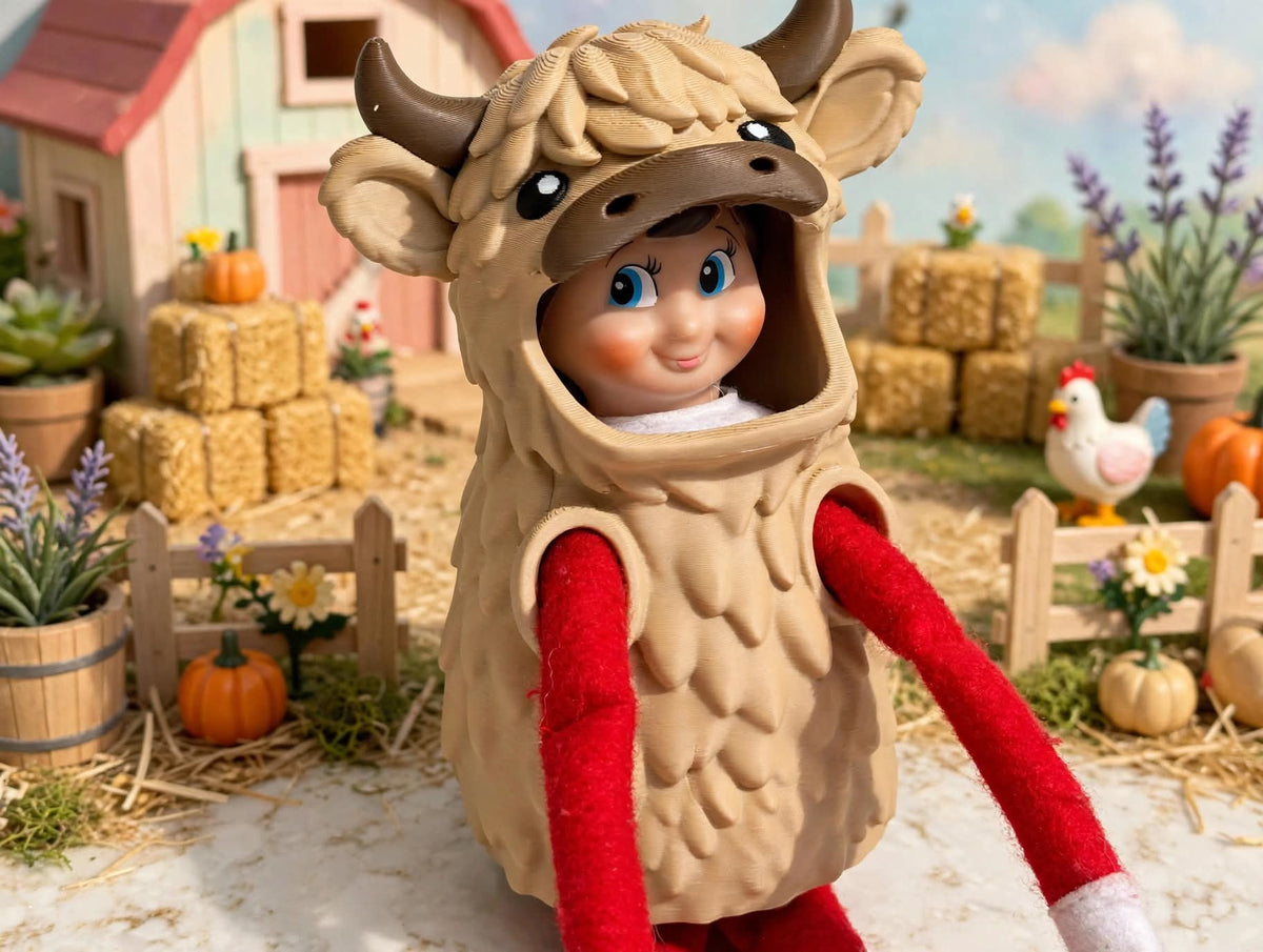 Highland Cow Elf Costume