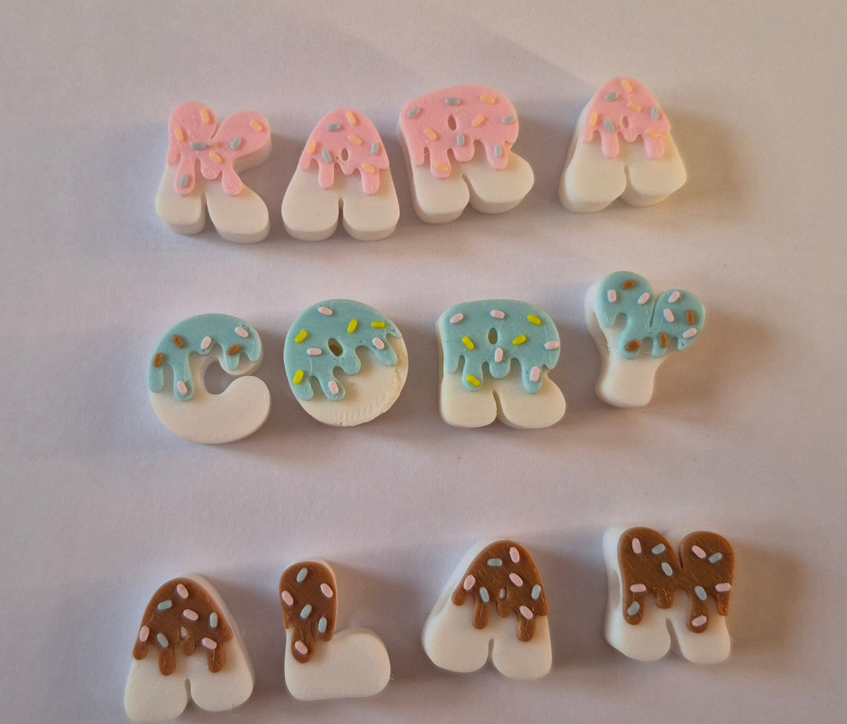 Ice Cream Letters Beads