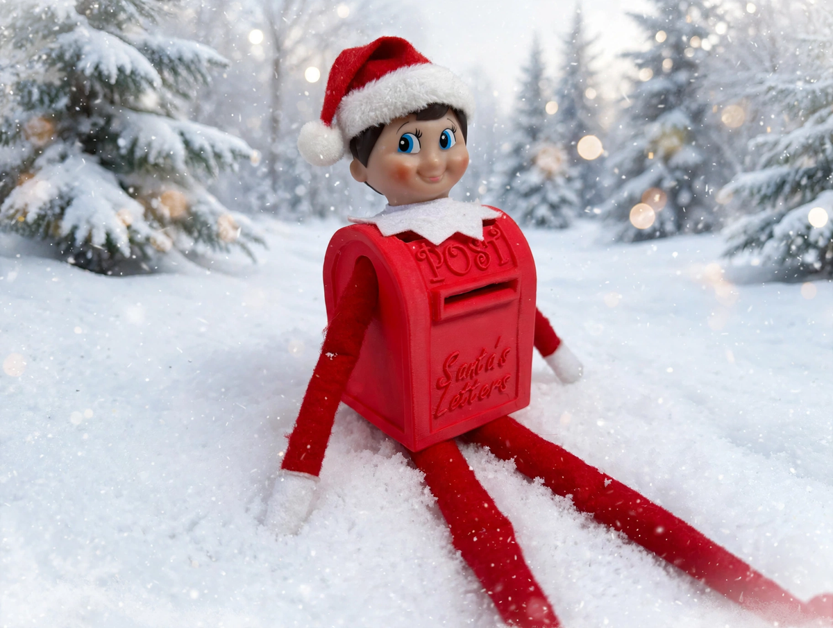 Elf postbox costume