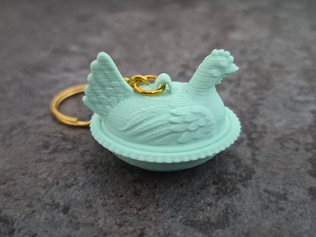 Hen Keyring