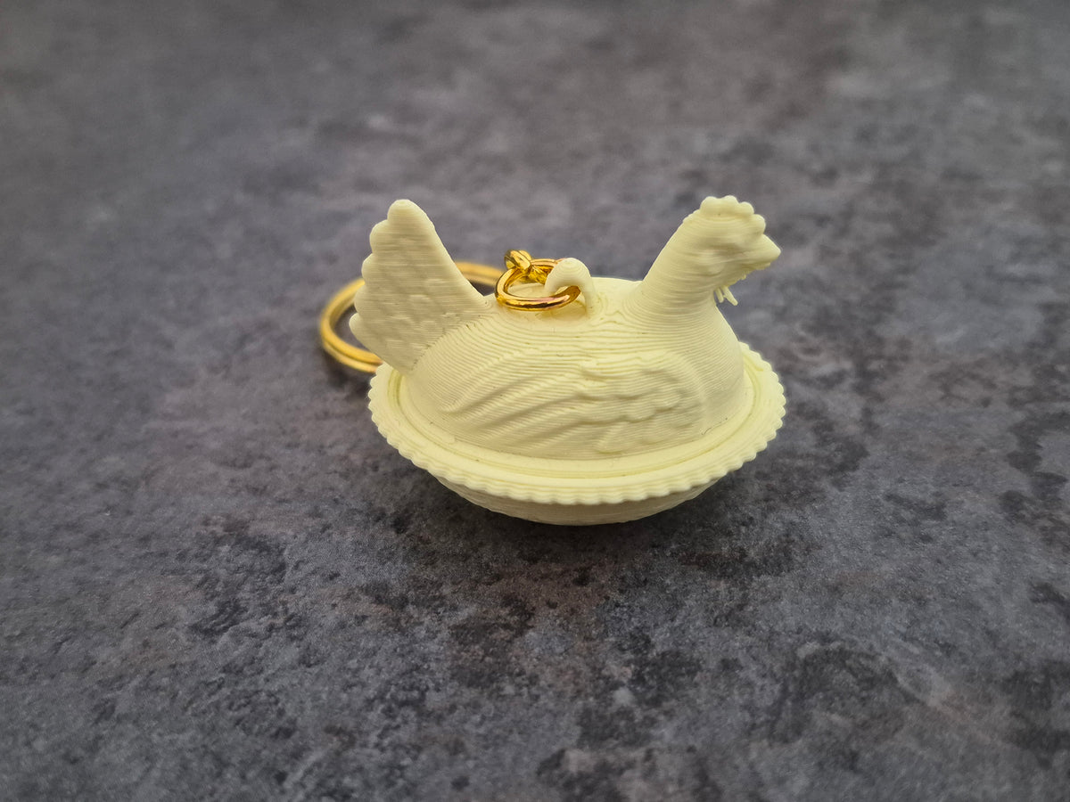 Hen Keyring