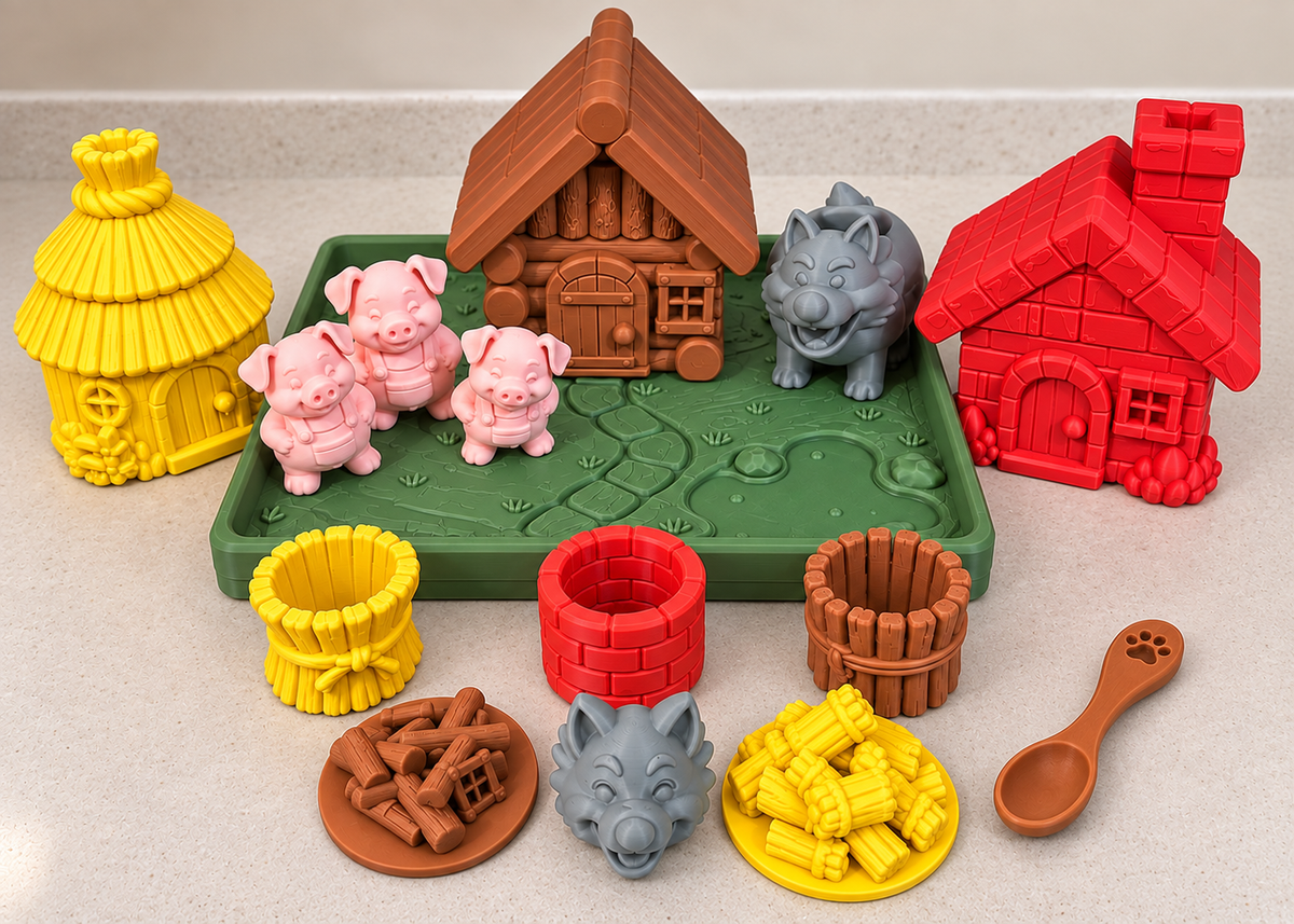 Three Little Pigs Pour & Play Set