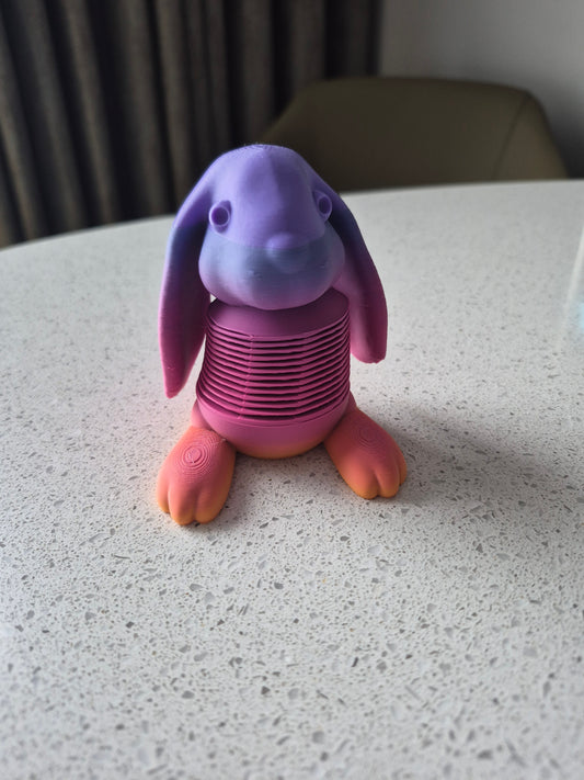 Easter bunny slinky toy
